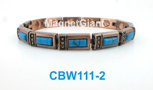 【送料無料】ブレスレット　アクセサリ―　トルコリンクパワーcbw1112turquoise gemstone women copper link high power magnetic bracelet cbw1112