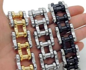 【送料無料】ブレスレット　アクセサリ―　バイシクルステンレスオートバイ866チェーンブレスレット18mmmens bicycle design stainless steel huge motorcycle chain bracelet 18mm 866