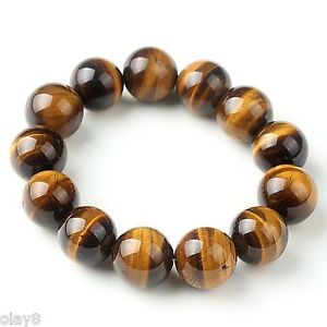 【送料無料】ブレスレット　アクセサリ―　キャッツアイスムーズラウンドビーズゴムブレスレットミリsummer arrival natural tigers eye smooth round beads elastic bracelet 16mm