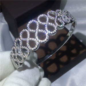 【送料無料】ブレスレット　アクセサリ&mdash;　クロスジュエリーマイクロリングホワイトゴールドcross jewelry micro pave cz ring women white gold filled wedding engagement gift｜hokushin