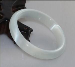 【送料無料】ブレスレット　アクセサリ―　オパールヒスイブレスレット100 pure natural crystal opal jade white wide brimmed bracelet 60mm
