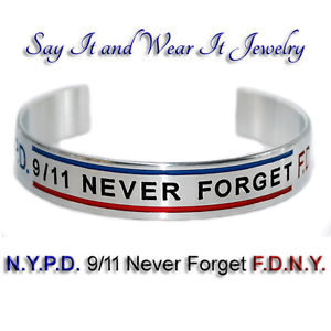 【送料無料】ブレスレット　アクセサリ―　ラインブレスレットハンドメイドnypd 911 never forget fdny w thin blue and red line bracelet handmade