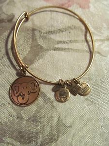 【貨物輸送無料】腕輪 付属物― アレックスエネルギーブレスレットalex amp; ani gold elephant energy adjustable bracelet so cute nice