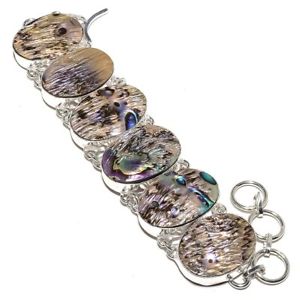【貨物輸送無料】腕輪 付属物― アワビハンドメイドブレスレットlovely abalone shell gemstone jewelry handmade bracelet 78