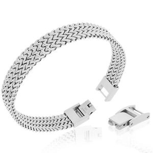 【送料無料】ブレスレット　アクセサリ―　edforceステンレスmensチェーンブレスレット8edforce stainless steel silvertone adjustable mens chain bracelet, 8