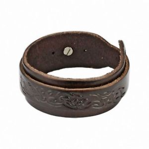 【送料無料】ブレスレット　アクセサリ―　ブレスレットブラウンレザートman bracelet brown leather tribal