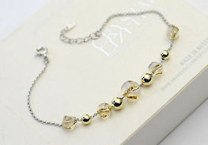 【送料無料】ブレスレット　アクセサリ&mdash;　スターリングシルバーブレスレットスワロフスキー925 sterling silver bracelet made with swarovski crystals｜hokushin