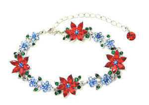 【送料無料】ブレスレット　アクセサリ―　ブレスレットゴージャスマルチカラーデイジーラインストーンクリスタルbracelet gorgeous multi colors daisy floral rhinestone crystal