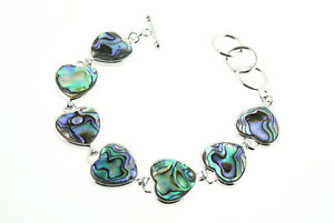 【送料無料】ブレスレット　アクセサリ―　ファッションジュエリーアワビシェルハートブレスレットfashion jewelry women lady abalone shell heartrectangle bracelet gift
