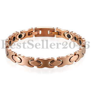 【送料無料】ブレスレット　アクセサリ―　タングステンカーバイドリンクブレスレットwomens tungsten carbide magnetic therapy link bracelet for arthritis pain relief