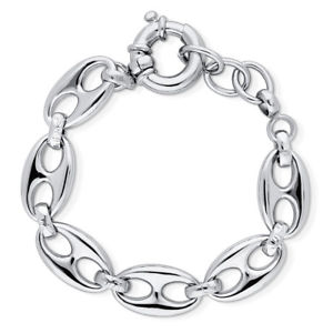 【送料無料】ブレスレット　アクセサリ―　ファッションリンクブレスレットberricle silvertone fashion statement link bracelet