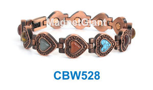 【送料無料】ブレスレット　アクセサリ―　リンクハイパワーブレスレットsemi precious stones women copper link high power magnetic bracelet cbw528