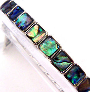 【送料無料】ブレスレット　アクセサリ―　パウアアワビストレッチブレスレットpaua shell abalone natures 1 stretch bracelet 14w wheeler mfg stb 009 13,666円