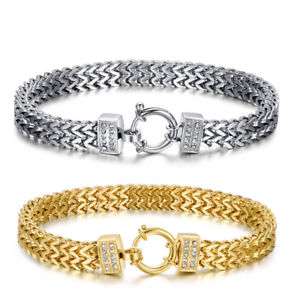 【送料無料】ブレスレット　アクセサリ&mdash;　ステンレススチールブレスレットクリップluxury tt wheat double row stainless steel bracelet with clip bbr233｜hokushin 14,785円