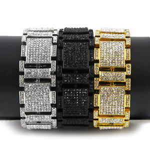 【送料無料】ブレスレット　アクセサリ―　ファッションラインストーンブレスレットsingle row fashion hiphop rhinestone bracelet