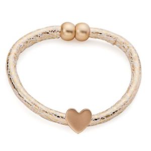 【送料無料】ブレスレット　アクセサリ―　ハートブレスレットheart bracelet reptile metallic look magnetic closure many colors
