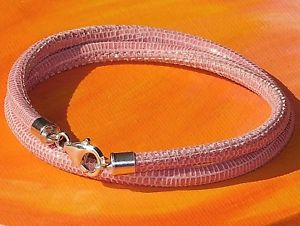 【送料無料】ブレスレット　アクセサリ―　ピンクレザーライムベイアートスターリングシルバーブレスレットladies pink printed leather amp; sterling silver bracelet by lyme bay art