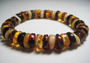 【送料無料】ブレスレット　アクセサリ―　バルトブレスレットgenuine baltic amber bracelet 14 g