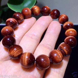 【送料無料】ブレスレット　アクセサリ―　レッドタイガーアイラウンドビーズブレスレット12mm natural red tigers eye stone round beads stretchy bracelet