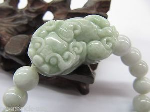 【送料無料】ブレスレット　アクセサリ―　ヒスイブレスレットビーズcharm chinese natural a grade jade 10mm beads with pixiu bracelet