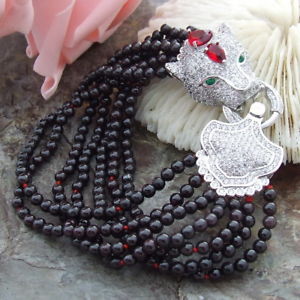 【送料無料】ブレスレット　アクセサリ―　スタンドガーネットブレスレットペンダントge021313 8 7 stands garnet bracelet cz pendant
