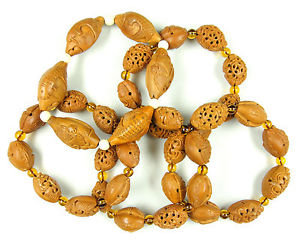 【送料無料】ブレスレット　アクセサリ―　オリーブブレスレットchinese olive nucleus carved bracelet