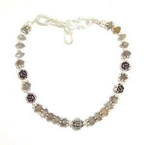 【送料無料】ブレスレット　アクセサリ―　natural labradorite gemstone 5mm beaded beautiful fashion bracelet10gramsnatural labradorite gemstone 5 mm beaded beautifu