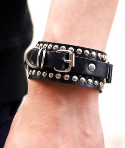 【送料無料】ブレスレット　アクセサリ―　ブレスレットシルバーロックバイカーパンク