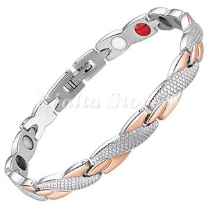【送料無料】ブレスレット　アクセサリ―　braccialetto magnetico per donne che guariscono terapia magnetica per