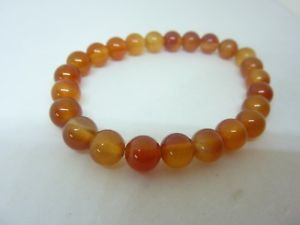 【送料無料】ブレスレット　アクセサリ―　カネブレスレットラウンドビーズgenuine carnelian bracelet round beads 8mm