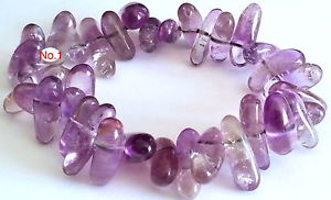 【送料無料】ブレスレット　アクセサリ―　アメジストブレスレットlovely elasticated genuine amethyst bracelet, 7 128
