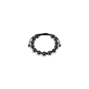 【送料無料】ブレスレット　アクセサリ―　メタリックヘマタイトボールbrazelete shamballa with metallic hematite balls