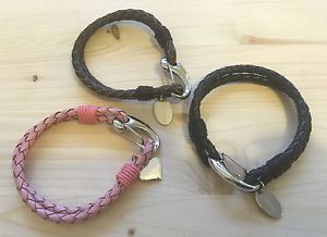【送料無料】ブレスレット　アクセサリ―　メンズレディースレザーラップブレスレットボックスmens ladies leather wrap bracelet engraved charm personalised free gift box 14,615円