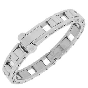 【送料無料】ブレスレット　アクセサリ―　ステンレスメンズブレスレットhandcuff stainless steel mens bracelet
