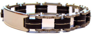【送料無料】ブレスレット　アクセサリ―　スチールブレスレットオリジナルsteel bracelet personal engraving man woman mod v4