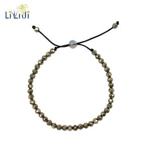 【送料無料】ブレスレット　アクセサリ―　ファッションジュエリーnatural stone pyrite 4mm,labradorite 6mm fashion jewelry for women or men