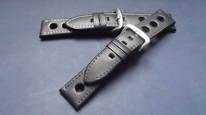 【送料無料】ブレスレット　アクセサリ―　レザーウォッチストラップモデルディスleather watch strap veal model chronosport dispo in 22mm and 24mm