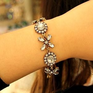【送料無料】ブレスレット　アクセサリ―　ブレスレットレトロビンテージbracelet female oval crystal retro vintage star original evening marriage ct3