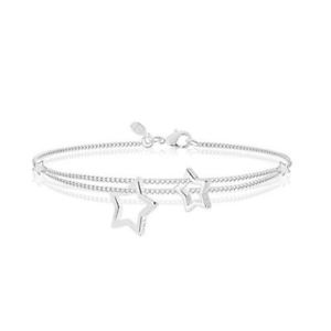 【送料無料】ブレスレット　アクセサリ―　アリッサシルバーブレスレットalyssa shine bright star silver bracelet