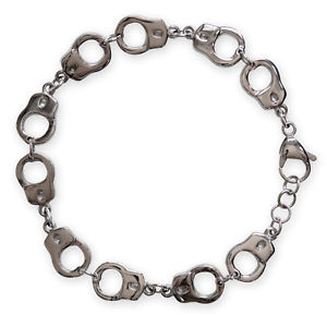 【送料無料】ブレスレット アクセサリ― ブレスレットステンレススチールレディースメンズシルバーhandcuffs ankle bracelet stainless steel womens mens silver sm wrist 1822 cm