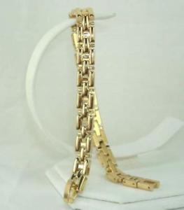 【送料無料】ブレスレット　アクセサリ―　ゴールドメッキブレスレットライフタイム18k gold plated 8 riccio bracelet lifetime warranty