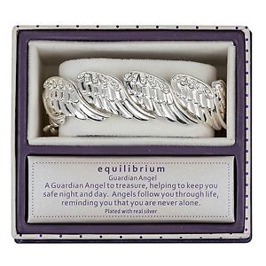 【送料無料】ブレスレット　アクセサリ―　ブレスレットストレッチequilibrium angel wings silver plated stretch bracelet jd274913