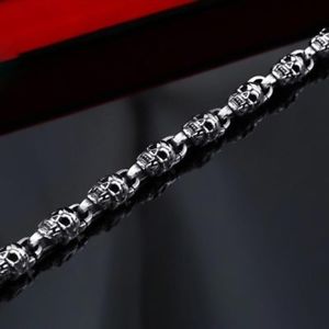 【送料無料】ブレスレット　アクセサリ―　ファッションパンクロックレスステンレススチールチェーンブレスレット 14,045円