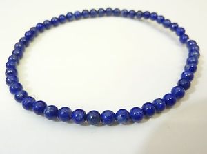 【送料無料】ブレスレット　アクセサリ―　ラピスラズリブレスレットパキスタンnatural lapis lazuli bracelet pakistan 4mm untreated non coloured