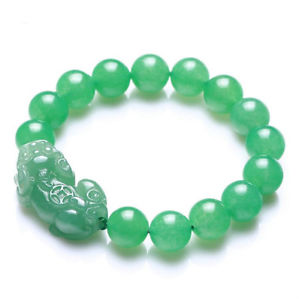 【送料無料】ブレスレット　アクセサリ―　パイヤーオブレスレットhandwoven natural green jade pi yao bracelet