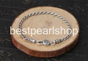 【送料無料】ブレスレット　アクセサリ―　スターリングシルバーファッショントレンドマントラpure s925 sterling silver fashion trend mantra individuality hemp flowers 13,286円