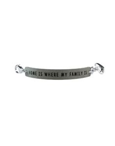 【送料無料】ブレスレット　アクセサリ―　ブレスレットwomen bracelet jewelry 2 jewels together my family 131083 home is の商品写真