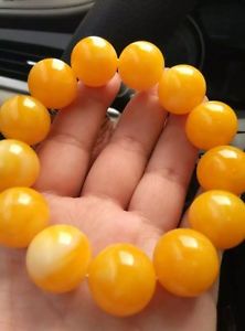 【送料無料】ブレスレット　アクセサリ―　ブレスレットオールドオレンジブレスレットビーズ18mm natural beeswax bracelet old amber buddha beads bracelet for men