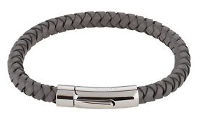 【送料無料】ブレスレット　アクセサリ―　ナイルalraune, cuoioab, 19 cm , nile grigio, edelstahlvers