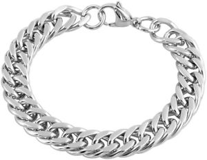 【送料無料】ブレスレット　アクセサリ―　ステンレススチールブレスレットチェーンメッシュブレスレットプラットakzent stainless steel bracelet chain mesh bracelet platte, 21cm 22cm 23cm